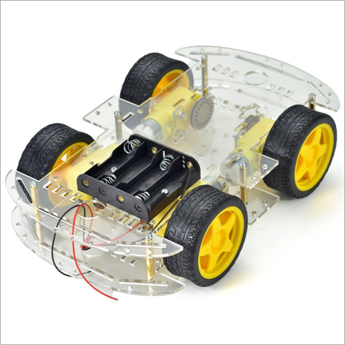 Robot Chassis 4 Wheel Drive Frame With Motors Diy Car Kit 4wd Phase: Single Phase