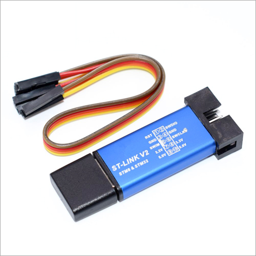 Stlink V2 Usb Mini Arm Programmer Simulator - Plastic & Aluminum Housing , Enhanced 5v Power Output, Automatic Firmware Upgrades, I/o Port Protection