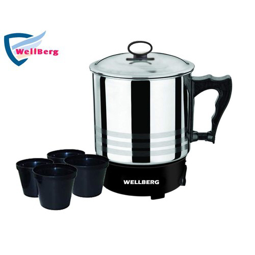 Wellberg Electric Kettle with Free 4 Cups