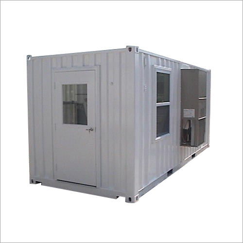 Steel Office Container - Steel Material, White Color | Featuring Steel Window, Wind Resistant Design for Office, Warehouse, Workshop Use