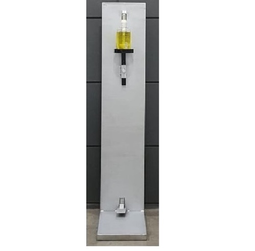 Silver And Black Foot Operated Sanitizer Dispenser