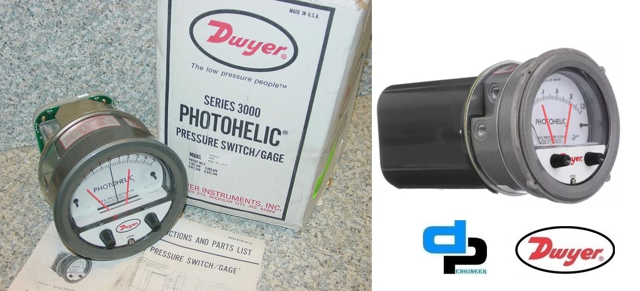 Dwyer A3000-00n Photohelic Pressure Switch Gauge Accuracy: A 2% Of Fs At 70a F (21.1a C) %