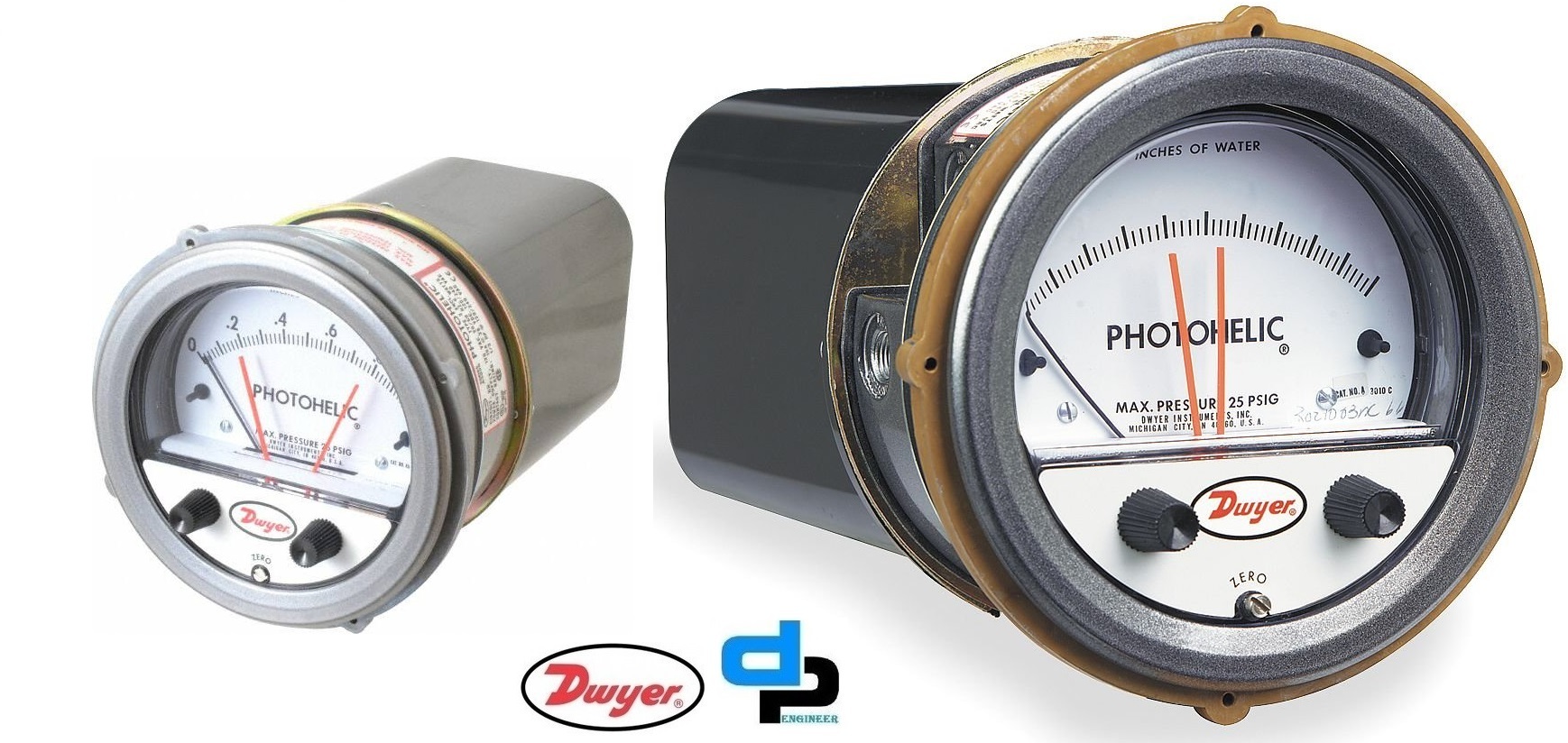 Dwyer A3000-10mm Photohelic Pressure Switch Gauge Accuracy: A 2% Of Fs At 70a F (21.1a C).a 3% On -0 And A 4% On -00 Models %