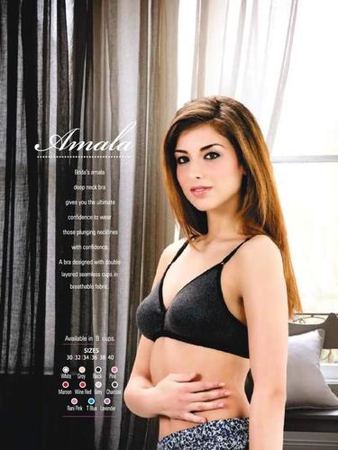 CHUDIDHAR / T SHIRT BRA - Cotton Blend, Sizes 30-40, Colors: White, Grey, Black, Pink, Maroon | Lightweight, Comfortable Fit, Classy Design