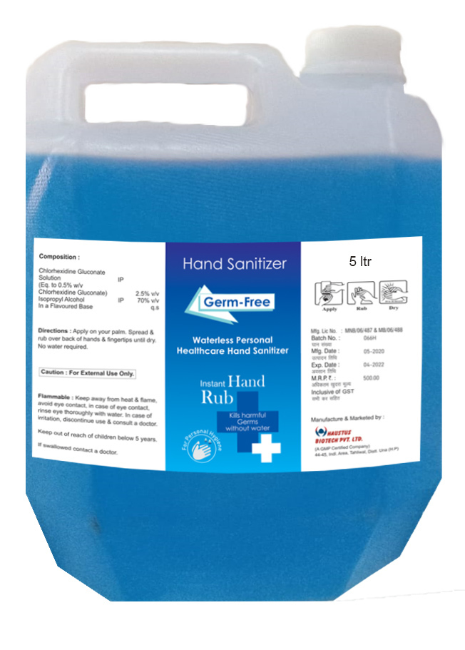 Germ Free Hand Sanitizer Drug Solutions
