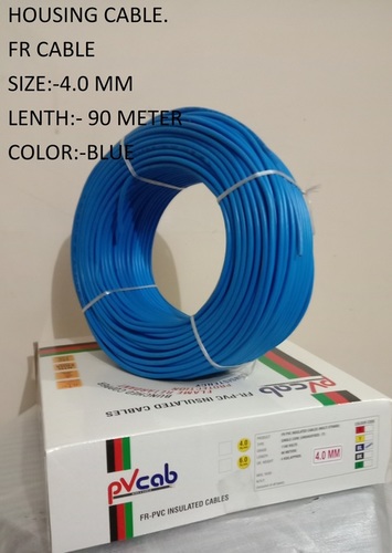 ELECTRIC CABLE 4.00 BLUE RED YELLOW GREEN BLACK - Copper PVC Material, Suitable for House & Industrial Use | Designed for Current Flow, Compliant with Safety Standards