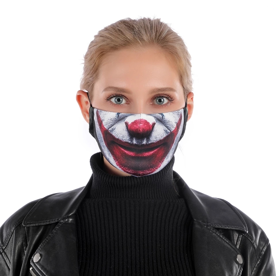3d Face Mask - Polyester + Spandax, 22x13cm, Skin Color | Anti-pollution, Breathable, Reusable, Unisex, Filter Support, Comfort Fit