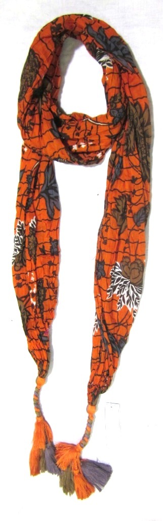 Printed Scarves - 100% Cotton, 52 X 180 Cm, Colors As Per Image | Lace Work, Custom Designs Welcome, Machine Made For Women