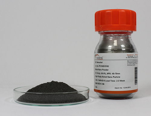 Nickel Nanopowder - Ni, Purity: 99.9%, APS: <80nm, Grey to Black, Density: 8.9 g/cm3, Warranty: 6 Month, Metal Powder Form