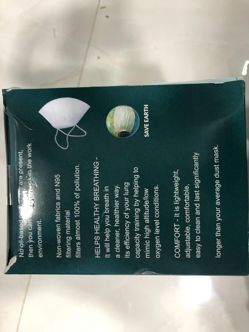 N95 Face Mask - Non Woven, Disposable, 3-layered Protection | Waterproof, Sterilized, Available In White, Grey, Yellow