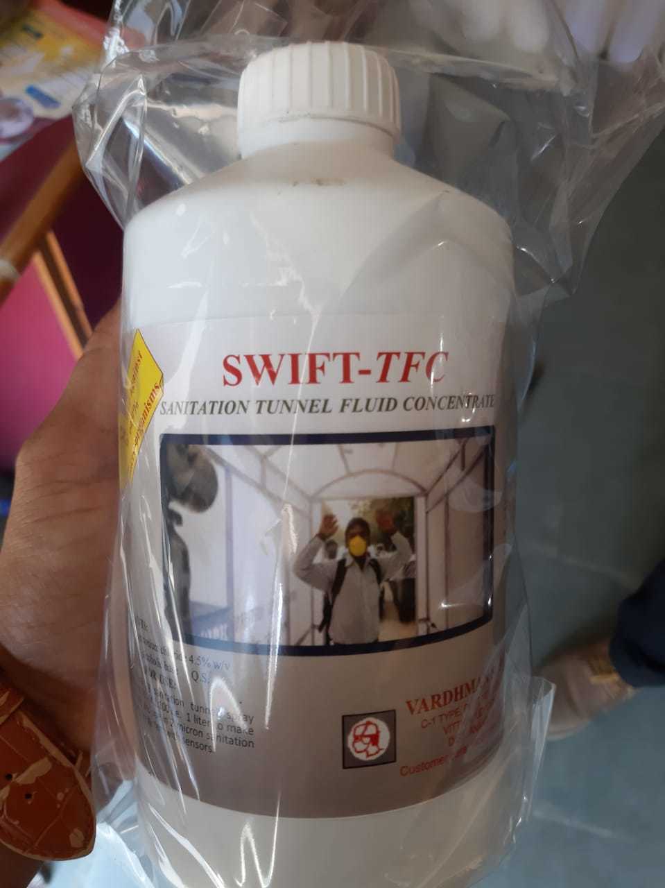 Sanitation Tunnel Fluid Concentration