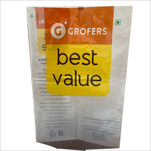 Food Packaging Bags - PET Material, 8x12 Inches Size, Customized Design, Printed Pouch | Double Layer Lamination, Glossy Finish, Center Sealed Pouch, Heat Sealed Closure