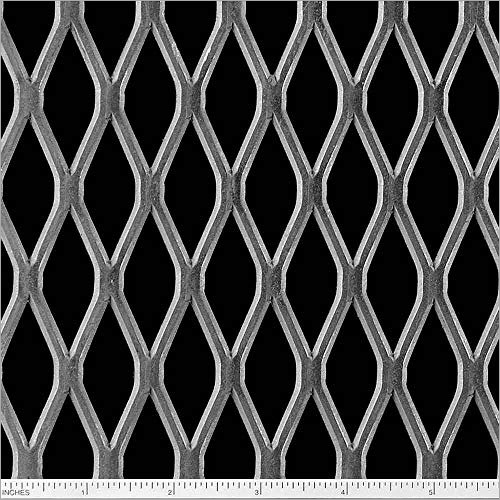 Flattened Expanded Metal Mesh - Material: Stainless Steel