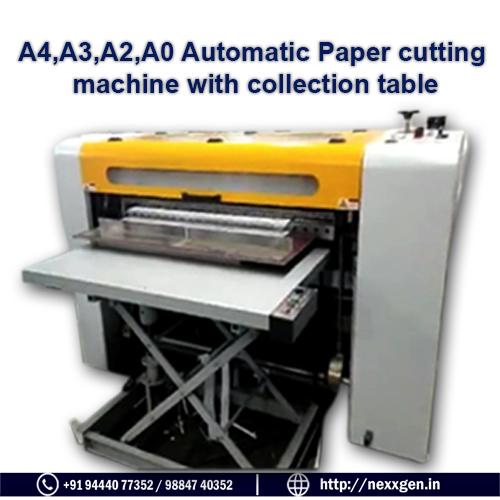 White Automatic Paper Cutt
