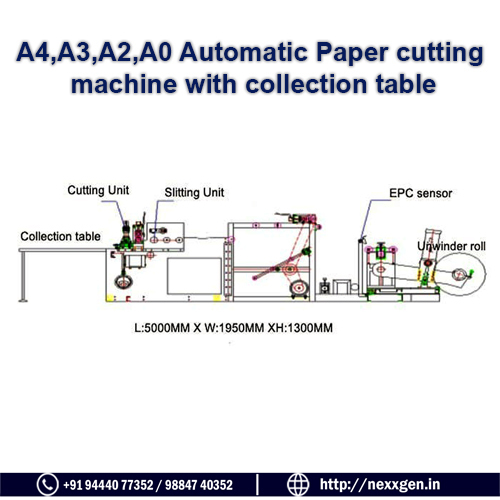 White Automatic Paper Cutt