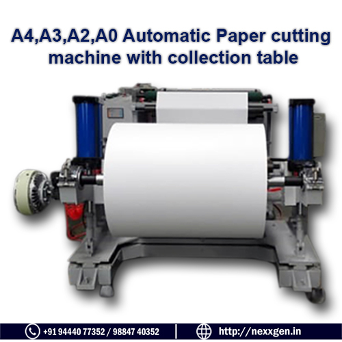 White Automatic Paper Cutt