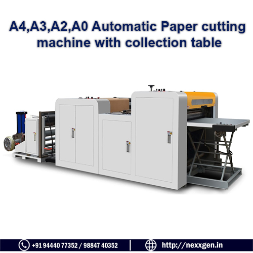White Automatic Paper Cutt