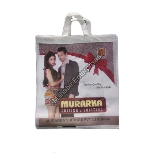 Printed Shopping Bags - Cotton, Hdpe, Kraft Paper | Multi Color, Standard Size, With Handle, Designed For Apparel And Grocery Use