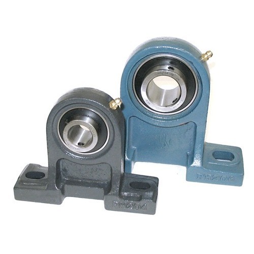 Pillow Block - Chrome Steel Material, Grease Lubrication | Ideal For Agricultural And Conveyor Machinery, Spherical Outside Diameter