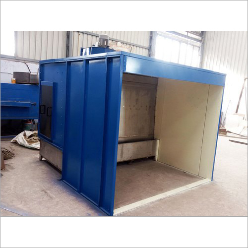 Industrial Liquid Painting Booth - Aluminum, 2.4 Meter Size, Blue Finish | Electric Powered, Cross Flow Air Technique, Energy Efficient, Long Service Lifespan