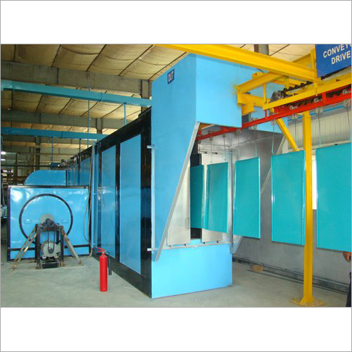 Ground Mounted Conveyor Type Paint Curing Oven - Material: Mild Steel