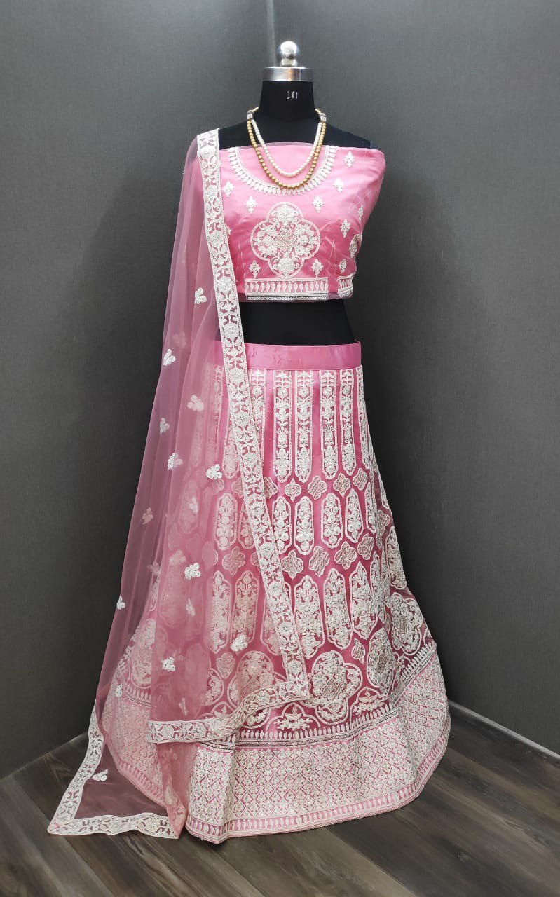 Multi White Fancy Lehenga Choli