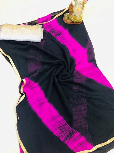 Designer Saree - Multicolor Shiffon Fabric, Attached Blouse for Daily Wear in All Seasons