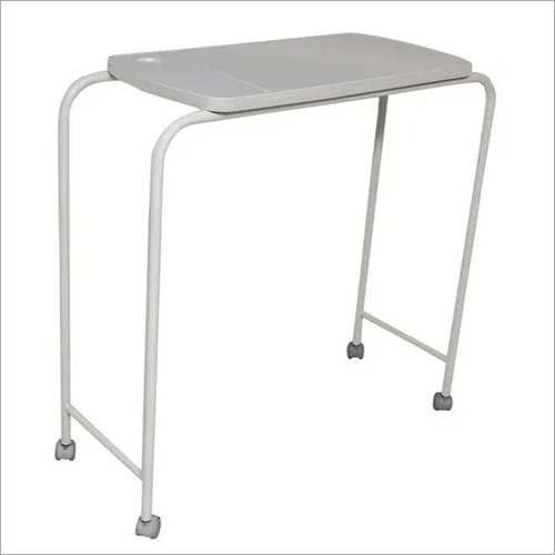 Overbed Table - PolyPropylene Top 1060L x 435W x 1060H mm, Eco-Friendly & Durable Design with Raised Edges
