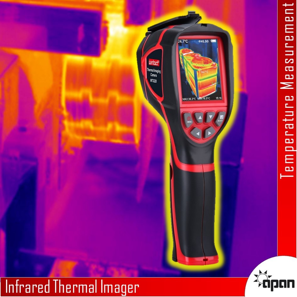 Thermal Imaging Camera - Infrared Resolution 320x240 | Free Stand Design, Real-time Analysis, Adjustable Emissivity, Dual Image Storage
