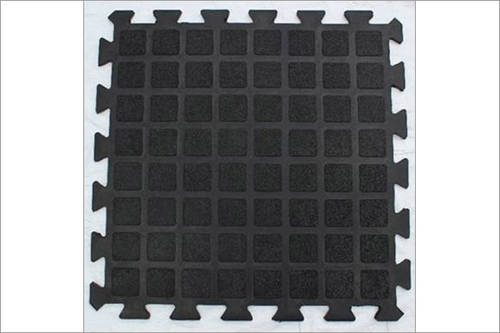 Black Tile Mat Column And Wooden Top