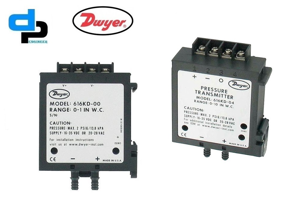 Dwyer 616kd-02 Differential Pressure Transmitter