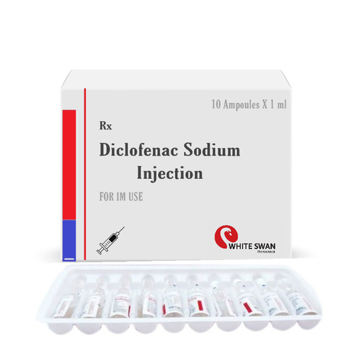 Diclofenac Sodium Injection - 5 x 1 ml and 5 x 3 ml Tray Packs | Liquid Formulation for Mild to Moderate Pain Management, Nonsteroidal Anti-Inflammatory Drug