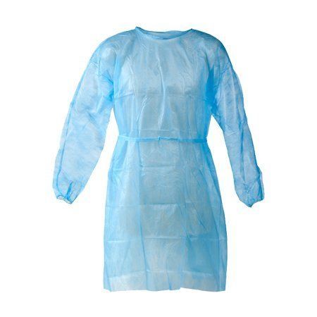 Blue Clear Cpe Isolation Gowns