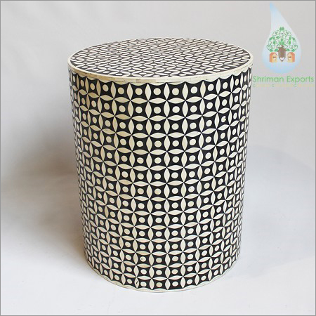 Bone Inlay Side Table