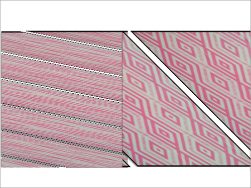 Pink -White-Grey Reversible Flat Knit Baby Blanket