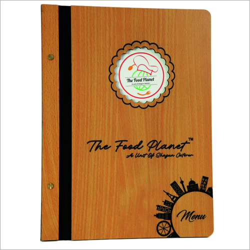 Designer Wooden Menu