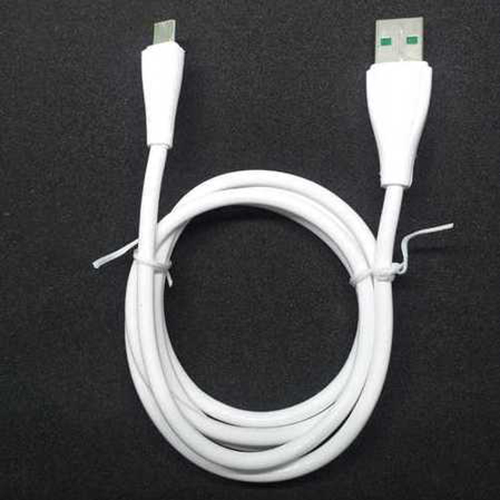 High Speed Mobile Data Cable - PVC Material, 1.2 MTR Length, White Color | Lightweight, Flexible, High Performance File Transfer