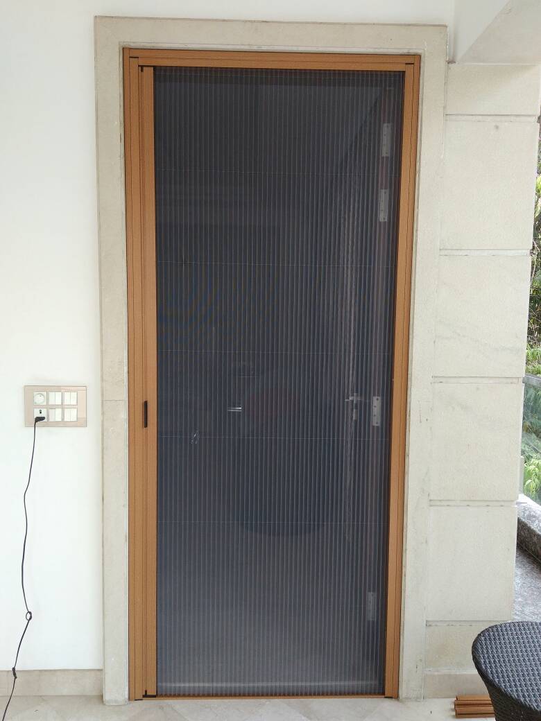 Pleated Insect Screens - Aluminum Frame, 18x18 Mesh Size | Lightweight Grey Fabric, Smooth Texture, Abrasion Resistant Design