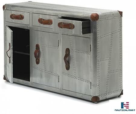 Nauticalmart Aviator 3 Door Sideboard End Table