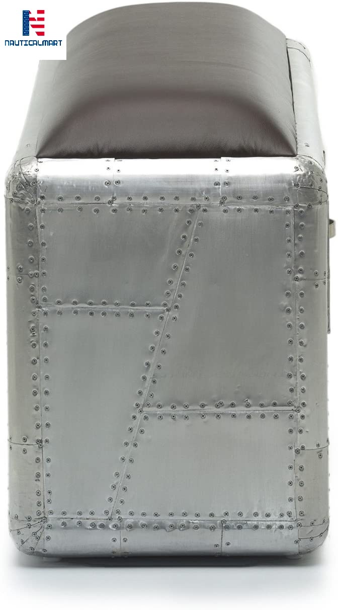 Nauticalmart Aviator 2 Drawer Bench Home And Office Decor Collection