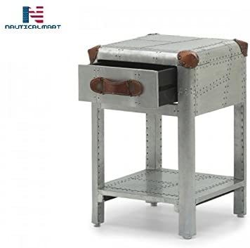 Nauticalmart Aviator 1 Drawer Bedside End Table