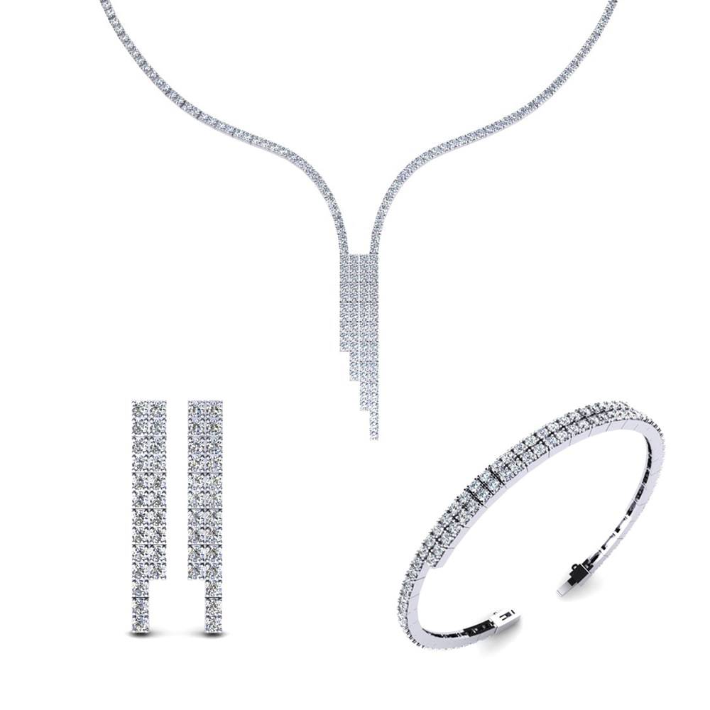 Silver Solitaire Pendant Set Gender: Women