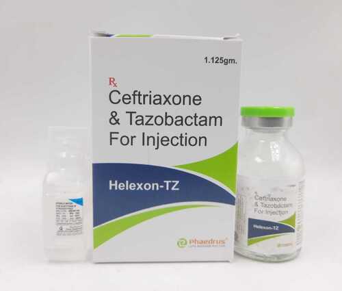 Ceftriaxone And Tazobactam - Injectable Antibiotic Solution | Broad-Spectrum Efficacy, Effective Against Gram-Positive and Gram-Negative Bacteria