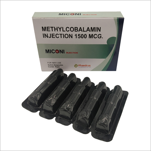 Methylcobalamin Injection - 1500 MCG, Liquid Form, Suitable for All | Maintains Quality in Preventative Glass Vial, Store in Cool and Dry Place