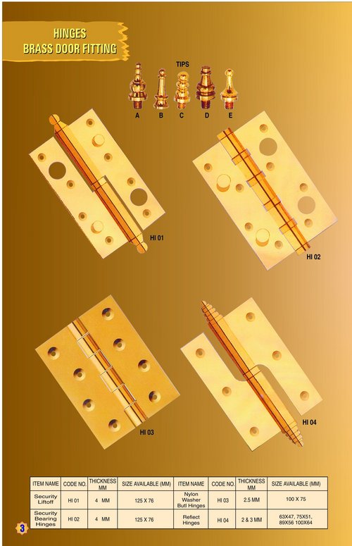 पीतल का कब्ज़ा