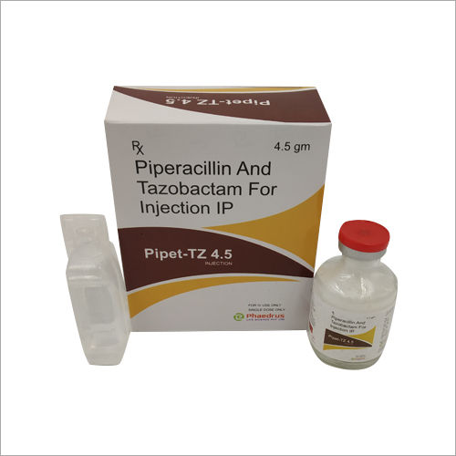 Piperacillin And Tazobactam For Injection IP - 4000mg Piperacillin + 500mg Tazobactam, Liquid Formulation for Effective Bacterial Infection Treatment