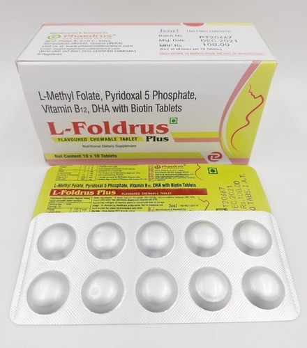 L-Methyl Folate Methylcobalamin Dha With Biotin Tablets General Medicines