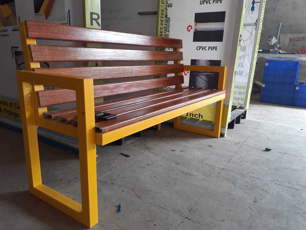 Frp Bench - Durable Fiberglass Reinforced Plastic, Weather-resistant Design, Ergonomic Seating Comfort
