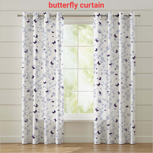 White-Black Butterfly Curtain