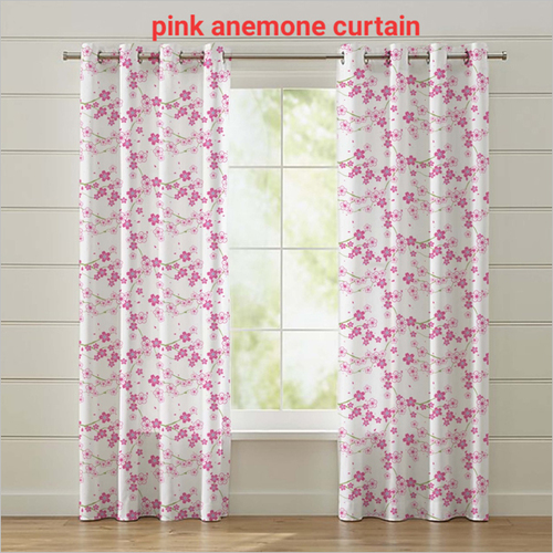 White-Pink Pink Anemone Curtain